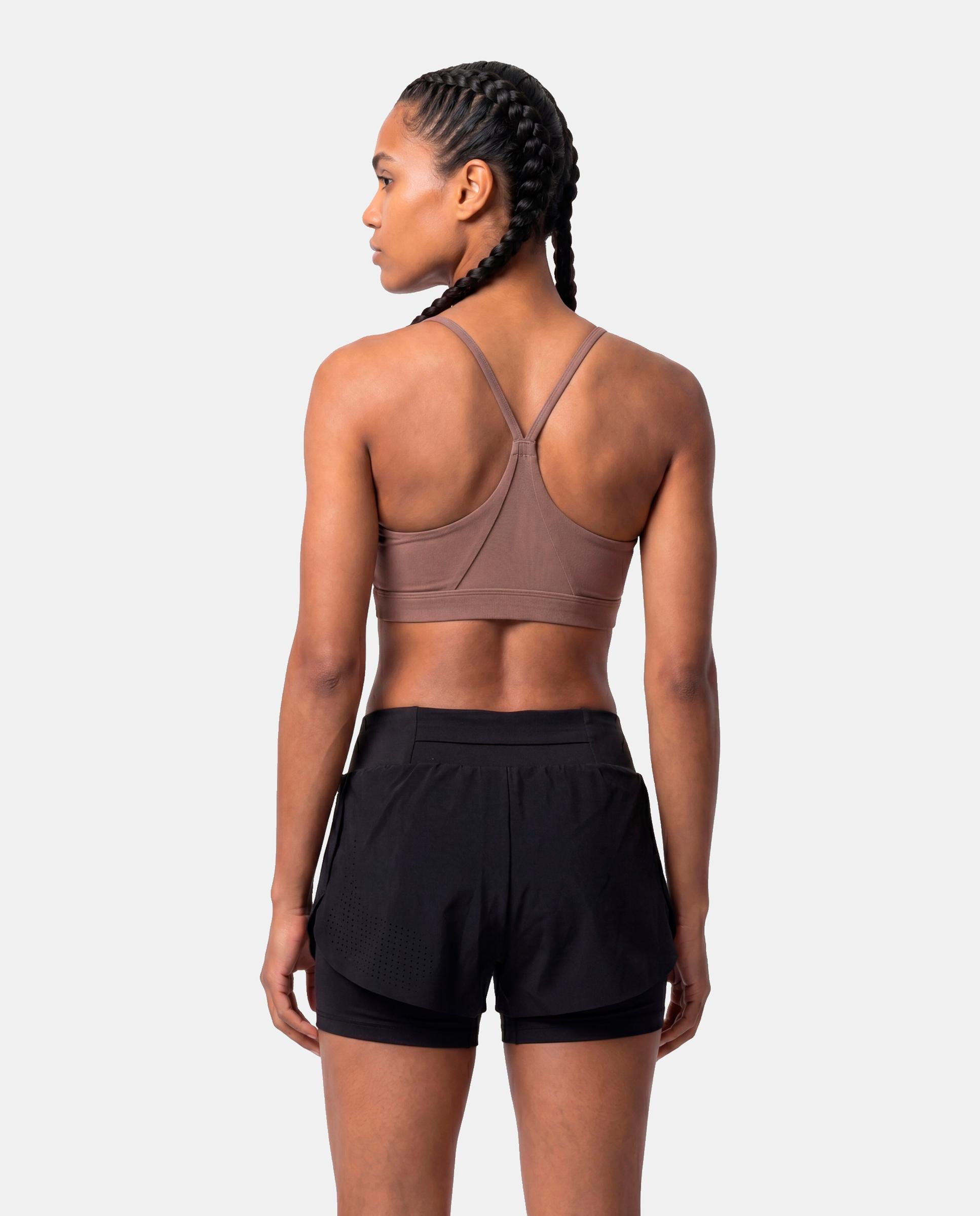 Tops Casual Bra Castanho-2