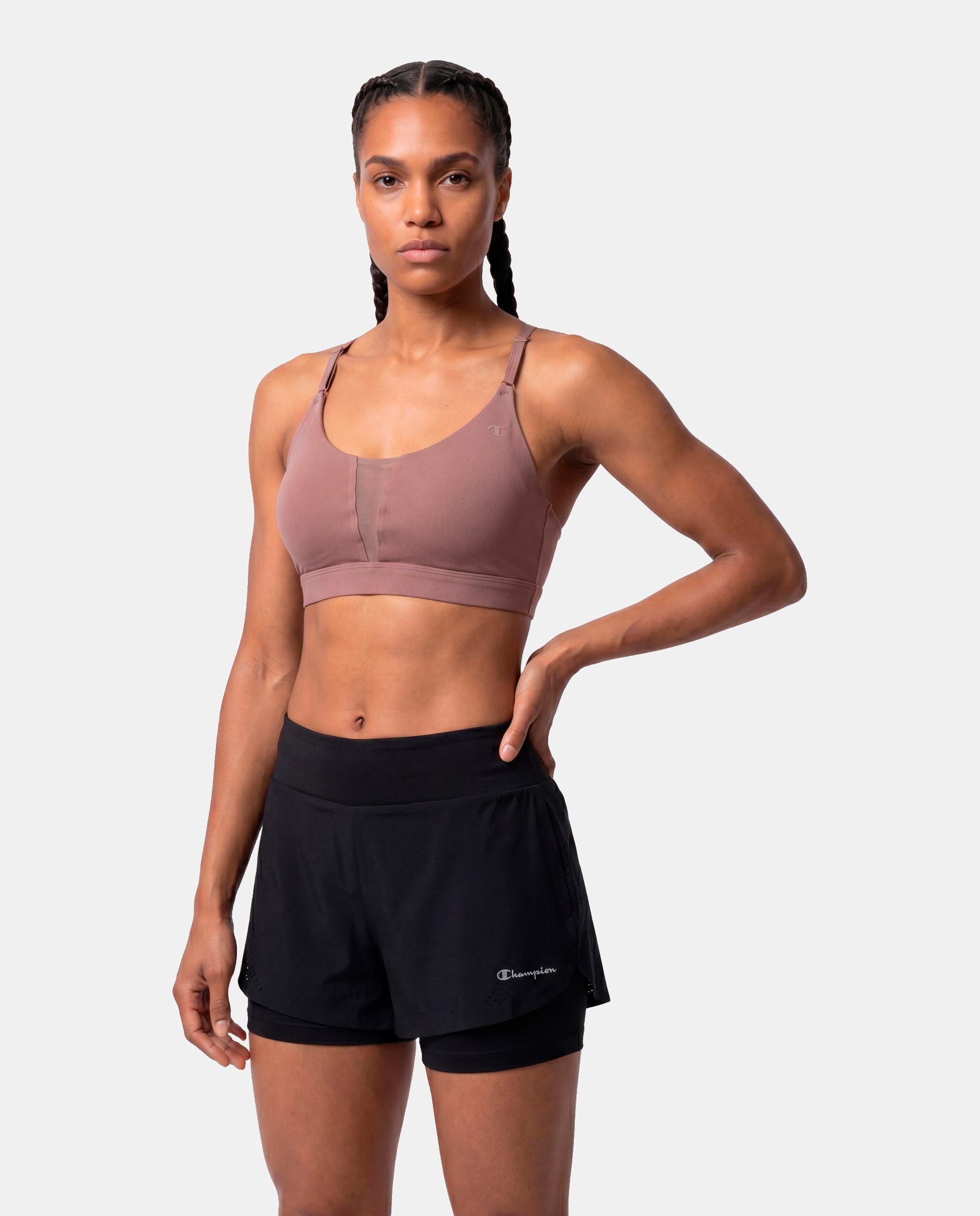 Tops Casual Bra Castanho-3