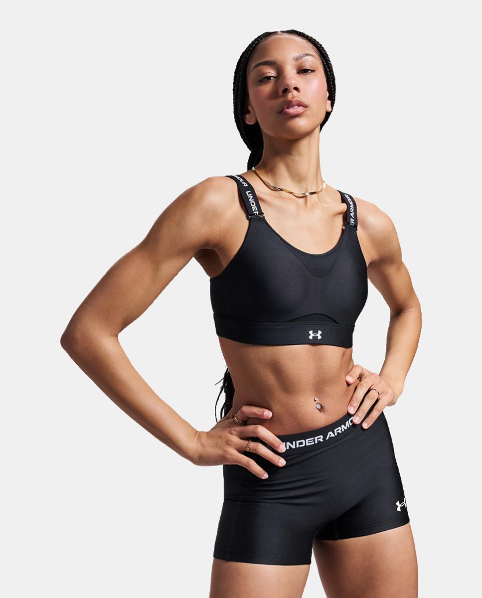 Top de Mulher UA Infinity High 2.0 Bra Preto-3