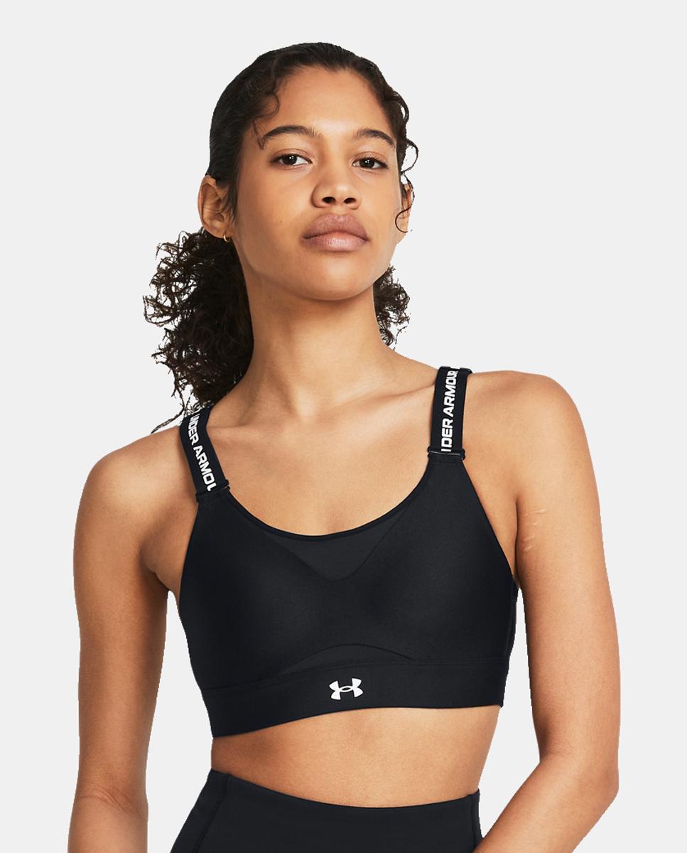 Top de Mulher UA Infinity High 2.0 Bra Preto-13