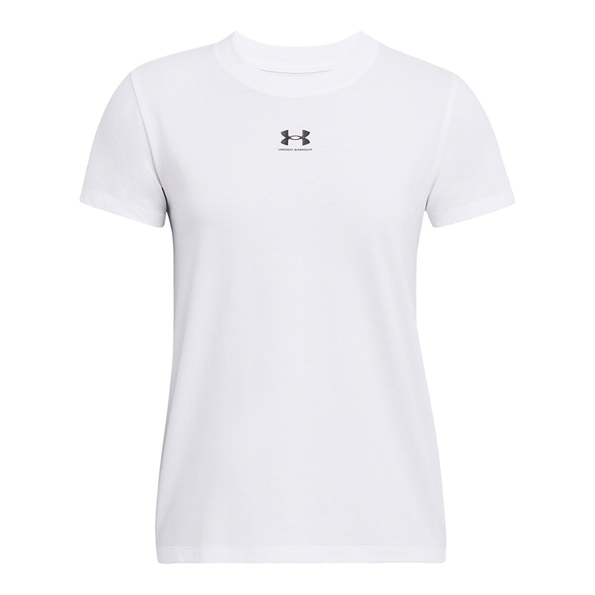 T-shirt Casual de Mulher UA Rival Core SS Branco-3