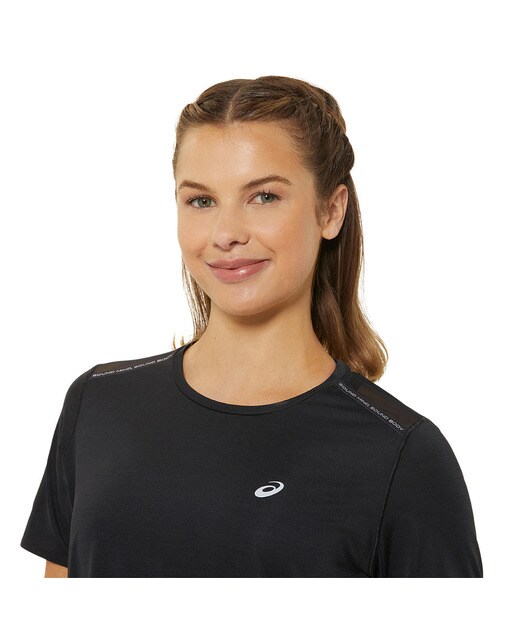 T-shirt de Mulher Road Ss Top Preto-4