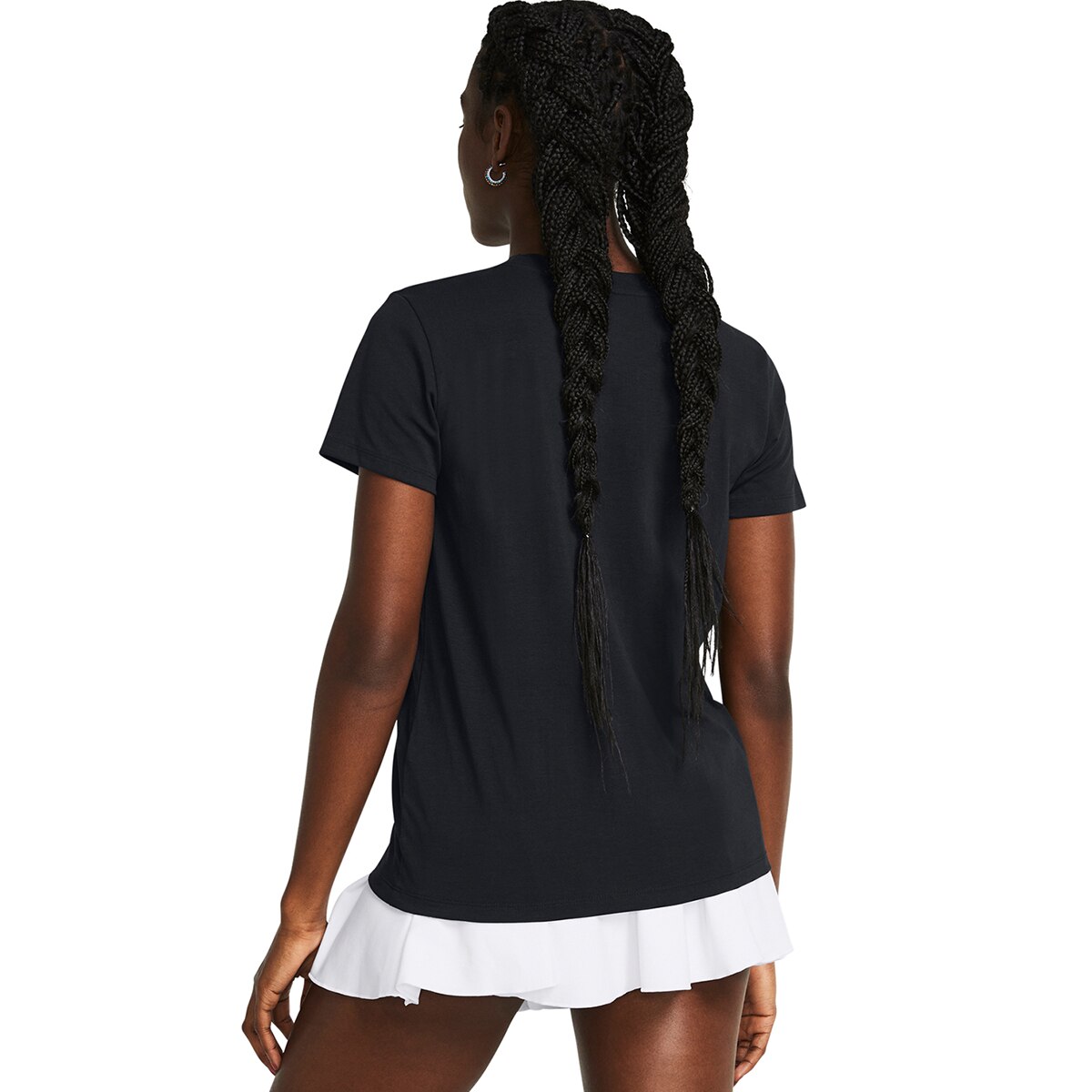 T-shirt Casual de Mulher UA Rival Core SS Preto / Branco-2