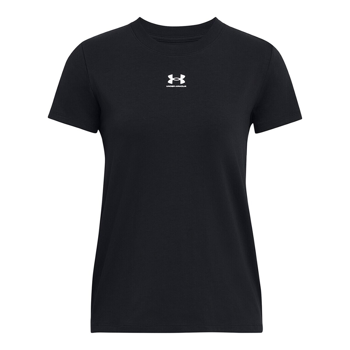 T-shirt de Mulher Ua Rival Core Ss-Blk Preto / Branco-3