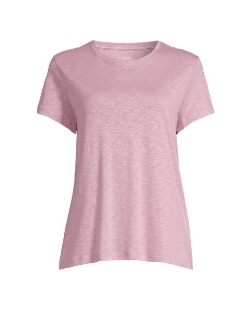 T-shirt de Mulher Soft Texture Tee Rosa-pastel-1