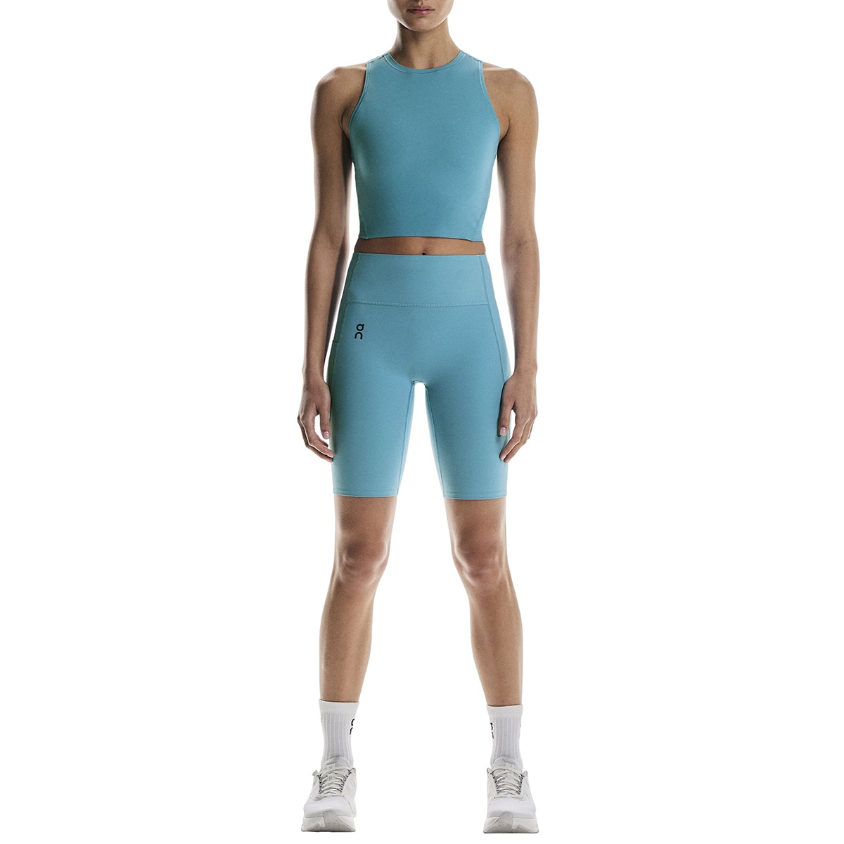 Camiseta de mujer Studio Crop On - Azul Azul-4