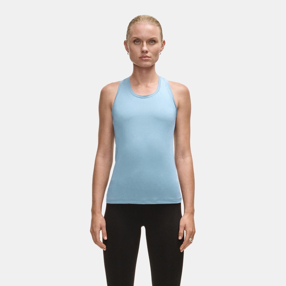 T-shirts de Mulher Essential Racerback Tank Azul-1