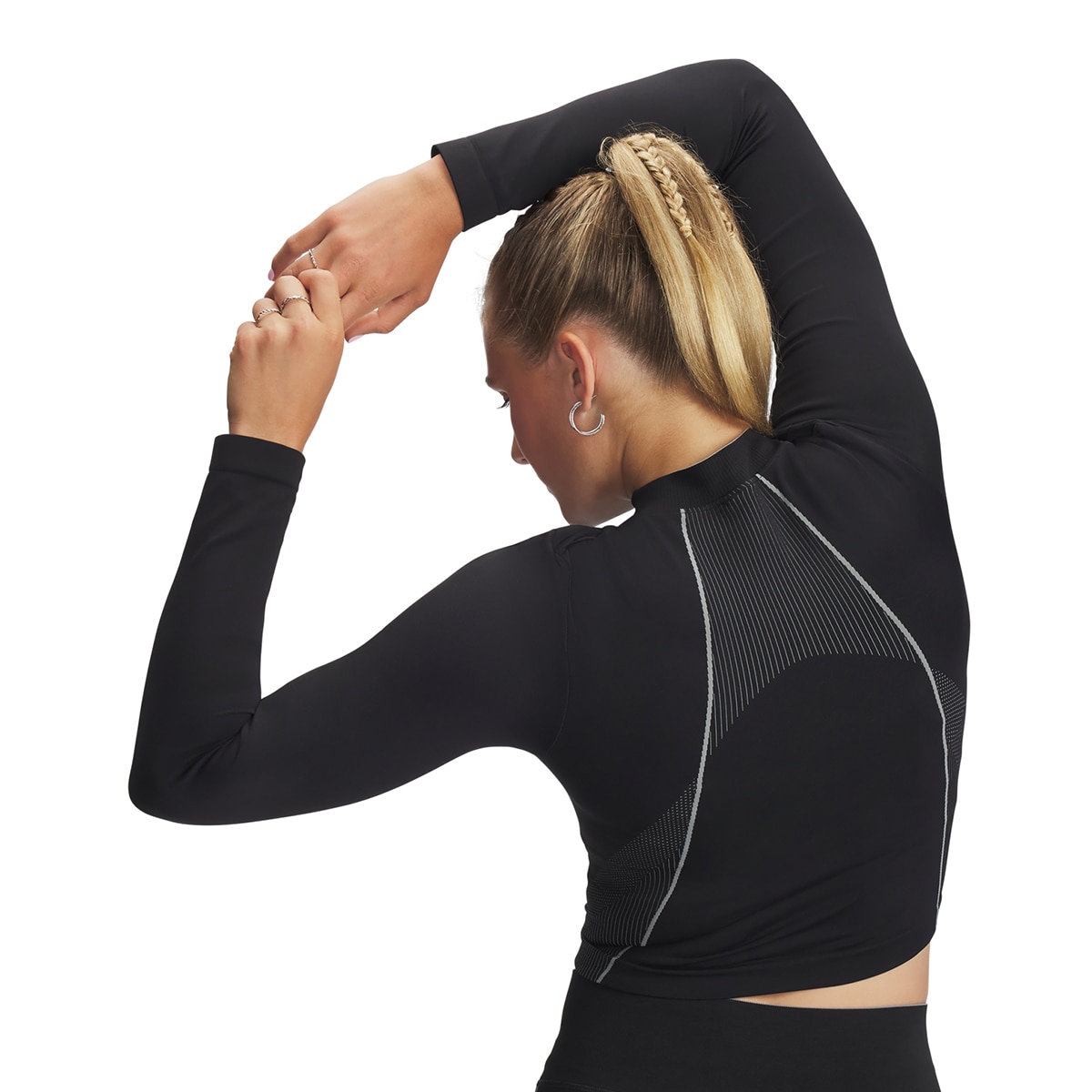 T-shirt de Mulher UA Vanish Seamless LS Preto-2