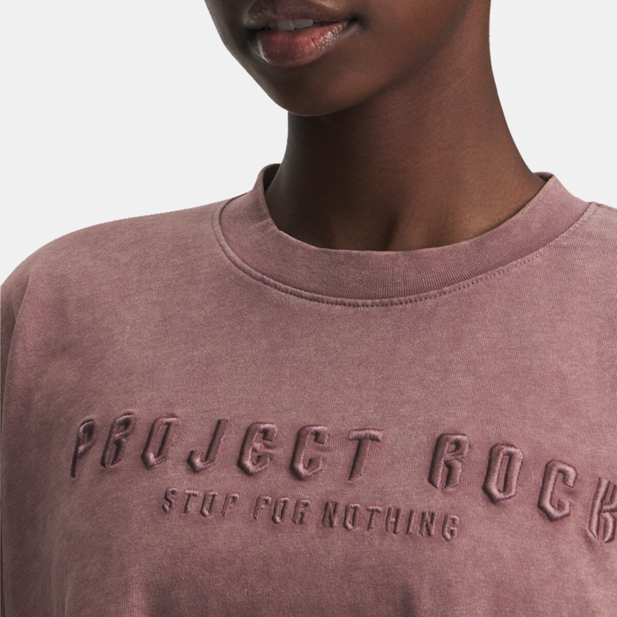 T-shirt de Mulher Pjt Rck Statement Graphic SS Castanho-4