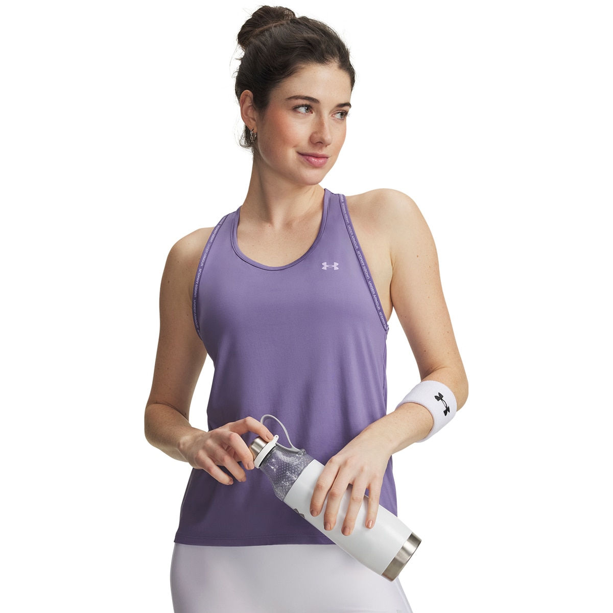 T-shirts de Mulher Training Tech Knockout Tank Púrpura-1
