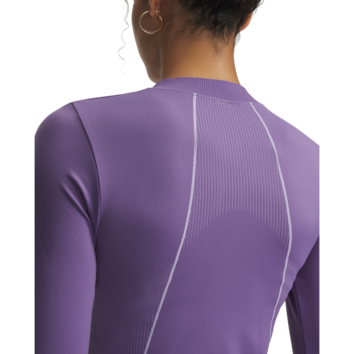 Sweatshirt de Training de Mulher UA Vanish Seamless LS Púrpura-3