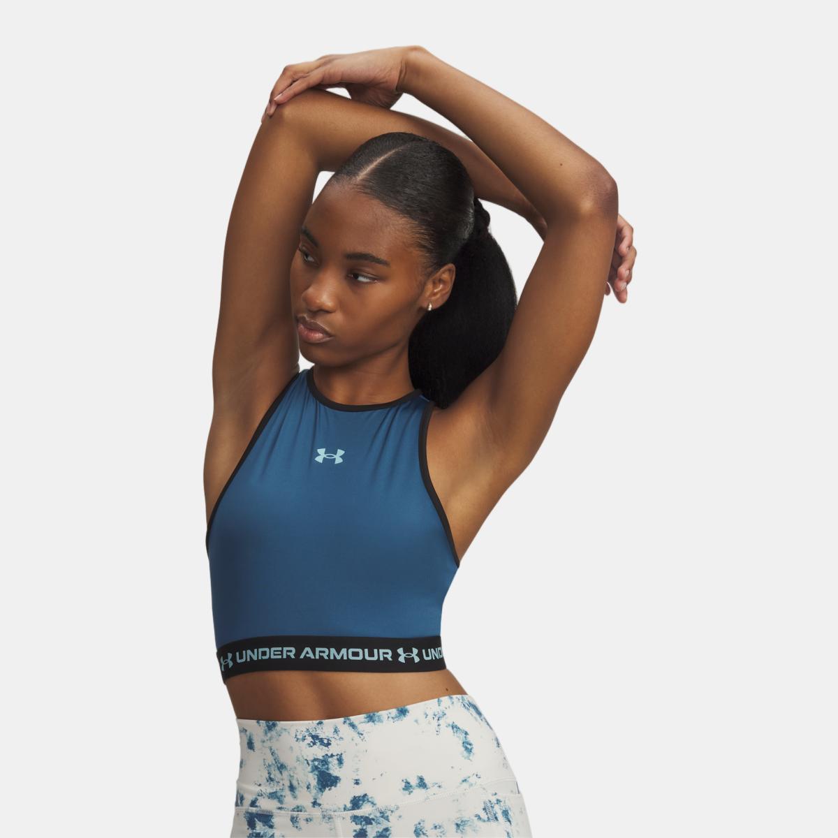T-shirts de Mulher Training HeatGear Mesh Tank Azul-escuro-1