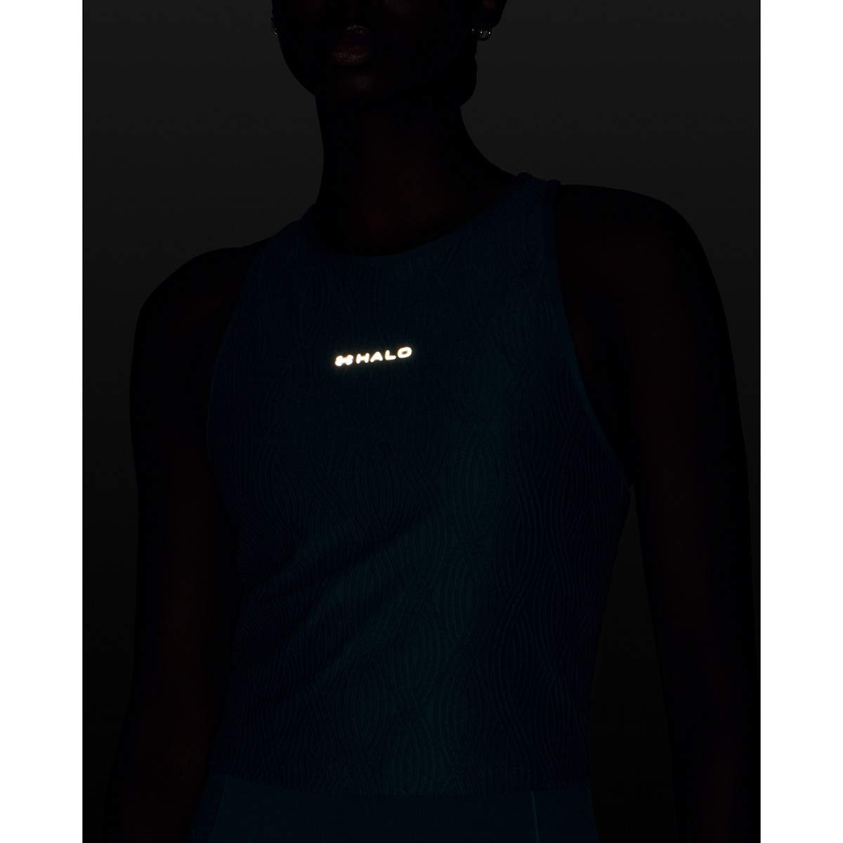 T-shirt de Training de Mulher UA Halo Jacquard Knit Tank Verde-escuro-4