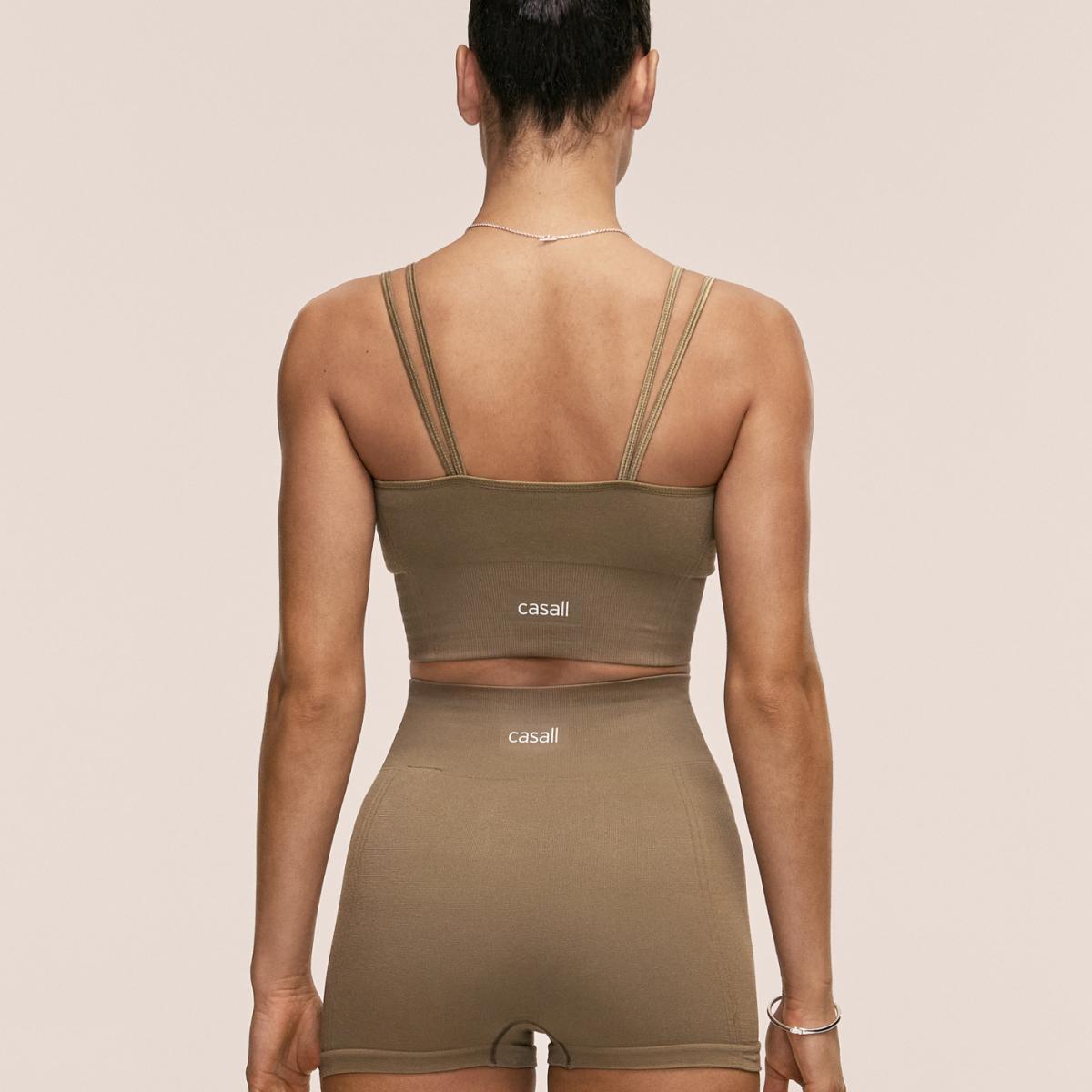 T-shirt de Mulher Shiny Seamless Verde-militar-2