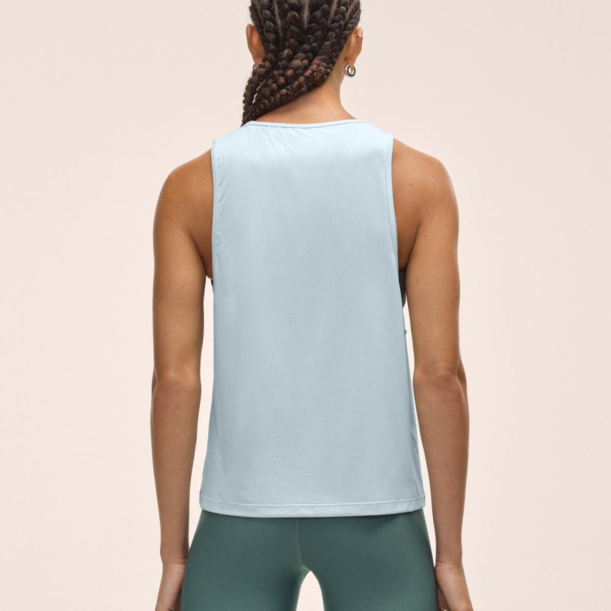 T-shirt S/M de Mulher Laser Azul-pastel-2