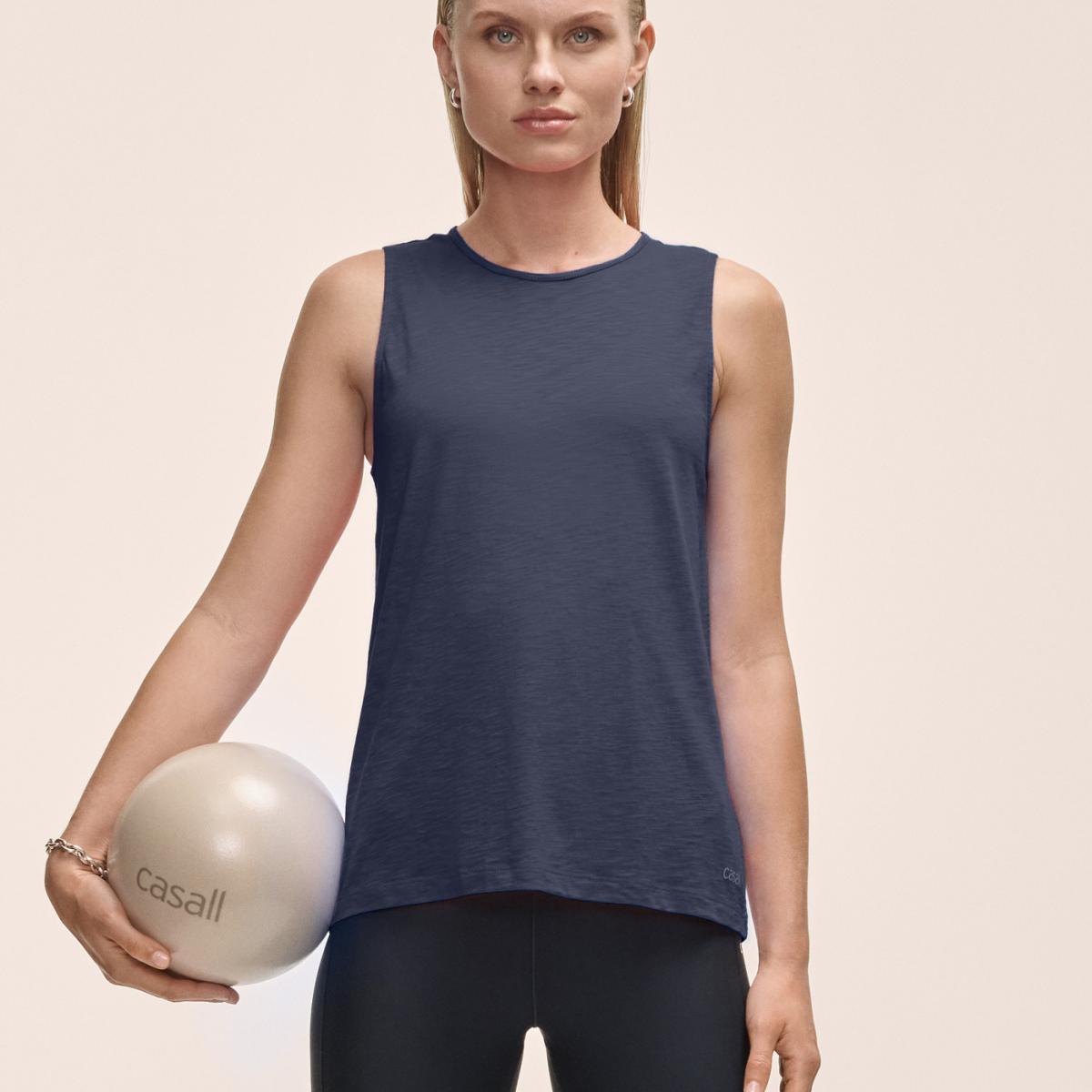 T-shirt S/M de Mulher Soft Texture Azul-marinho-1
