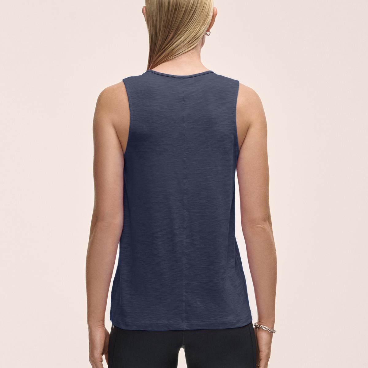 T-shirt S/M de Mulher Soft Texture Azul-marinho-2