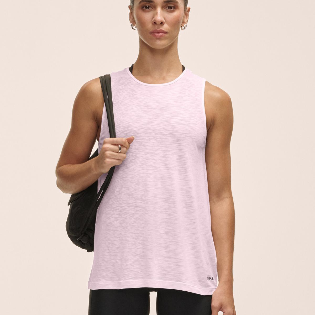 T-shirt S/M de Mulher Soft Texture Rosa-claro-1