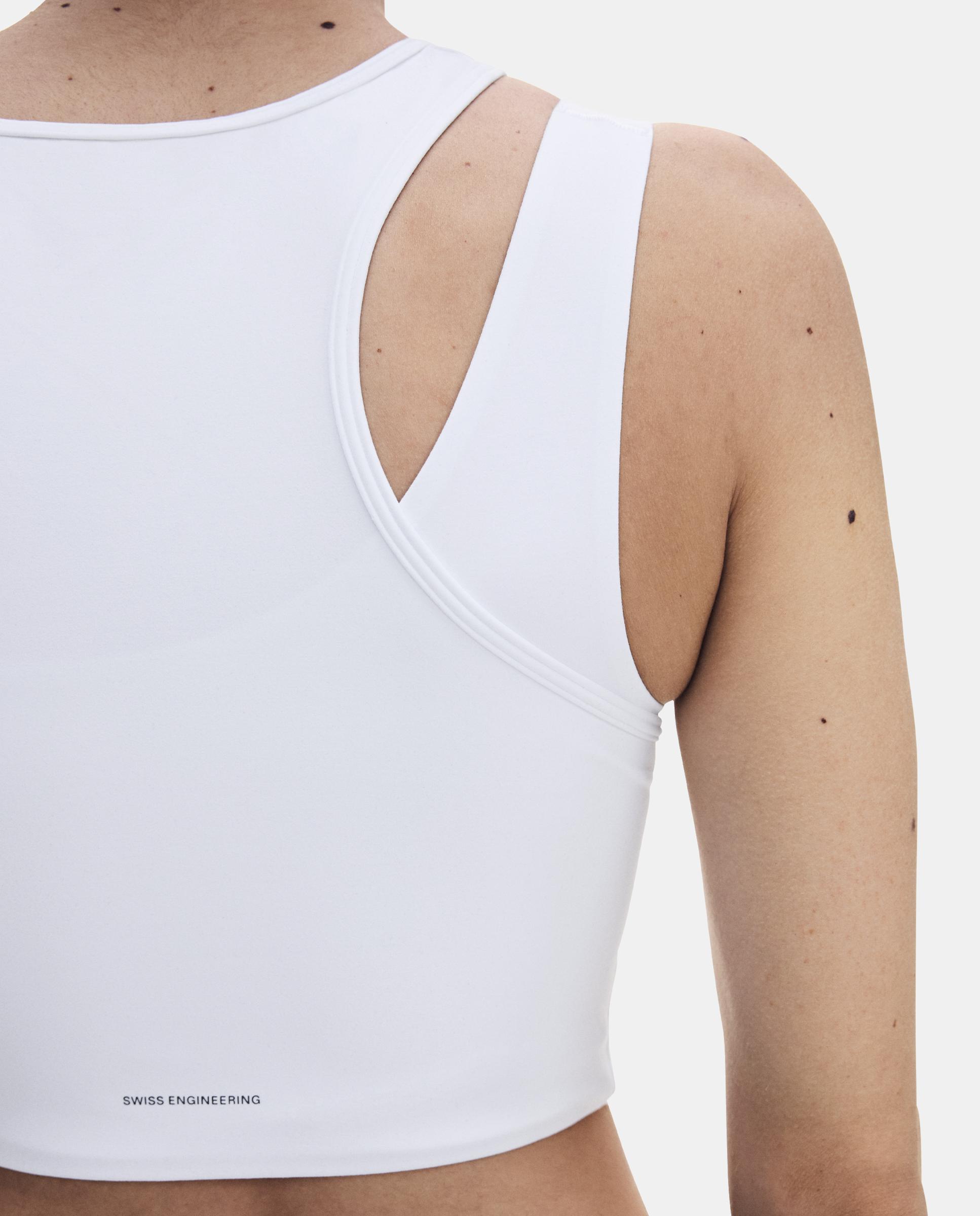 Camiseta de mujer Studio Asymmetric Crop ON - Blanco Blanco-2