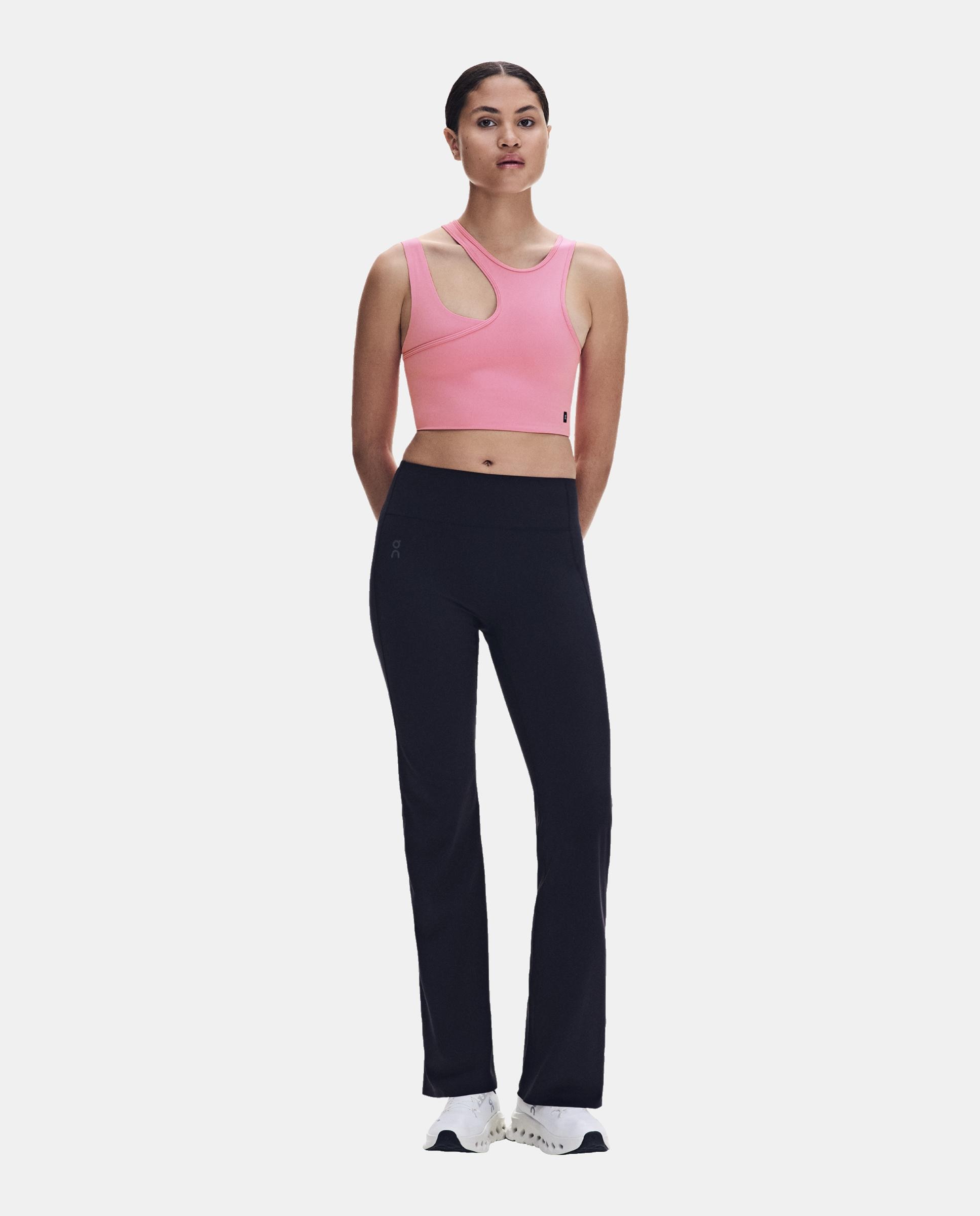 Camiseta de mujer Studio Asymmetric Crop ON - Rosa Rosa-4