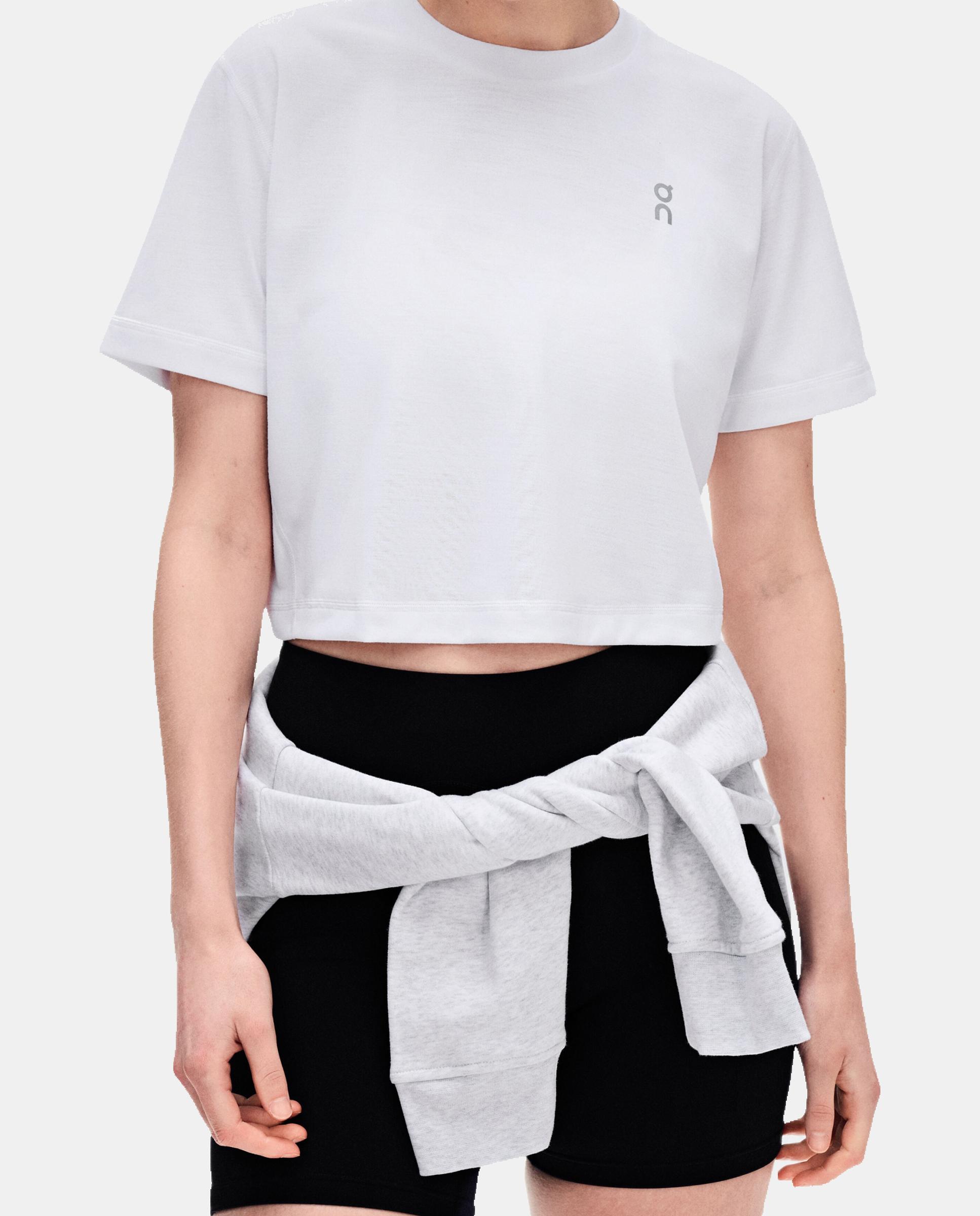 Camiseta de mujer Train-T Crop ON - Blanco Blanco-1