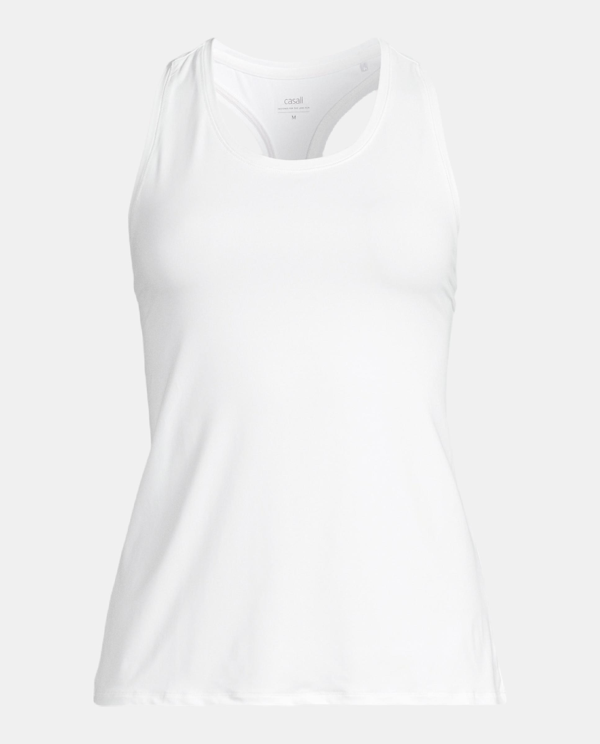 Camiseta de Yoga y Pilates de Mujer Casall Essential Racerback Tank CASALL - Blanco Blanco-3
