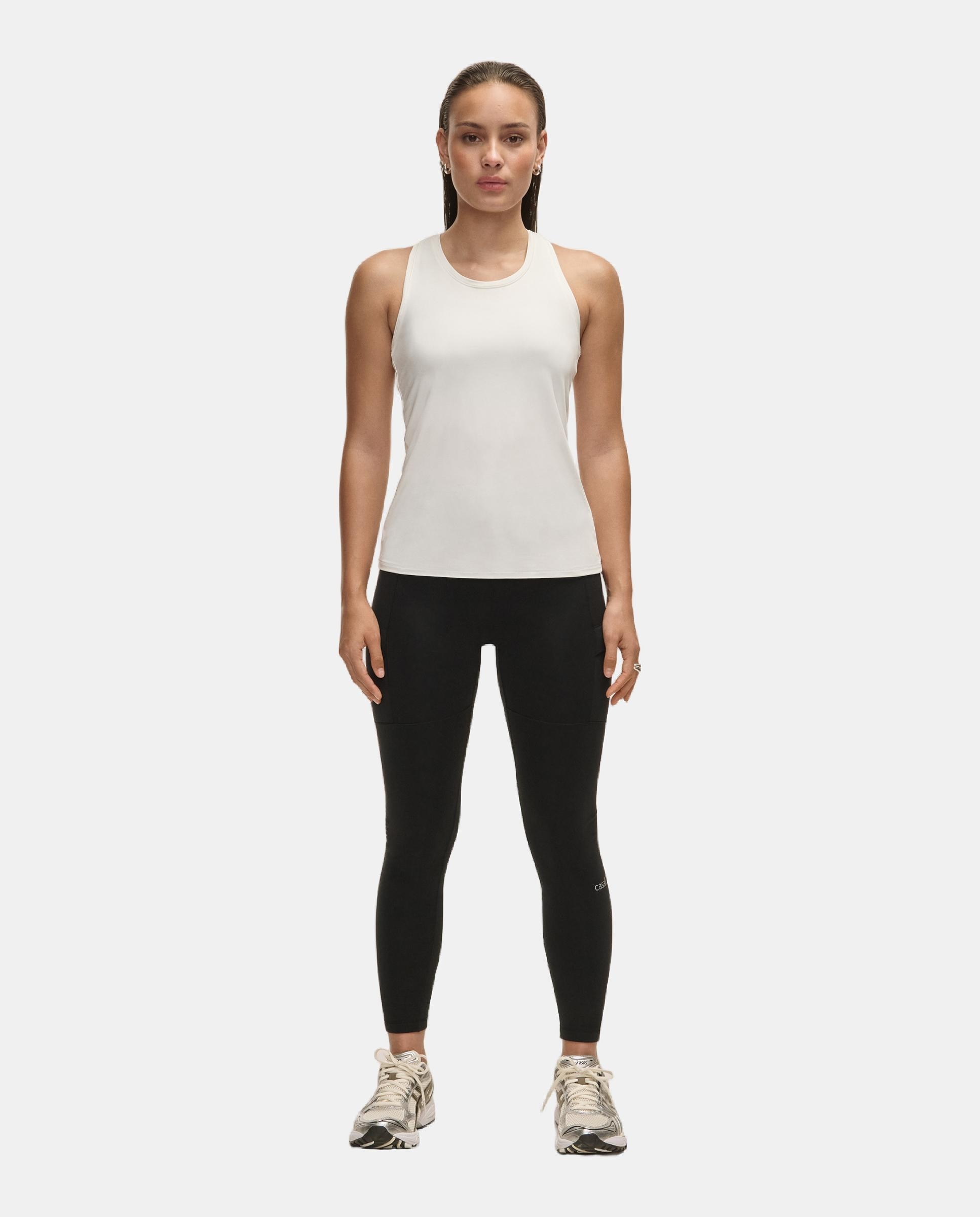 Camiseta de Yoga y Pilates de Mujer Casall Essential Racerback Tank CASALL - Blanco Blanco-4