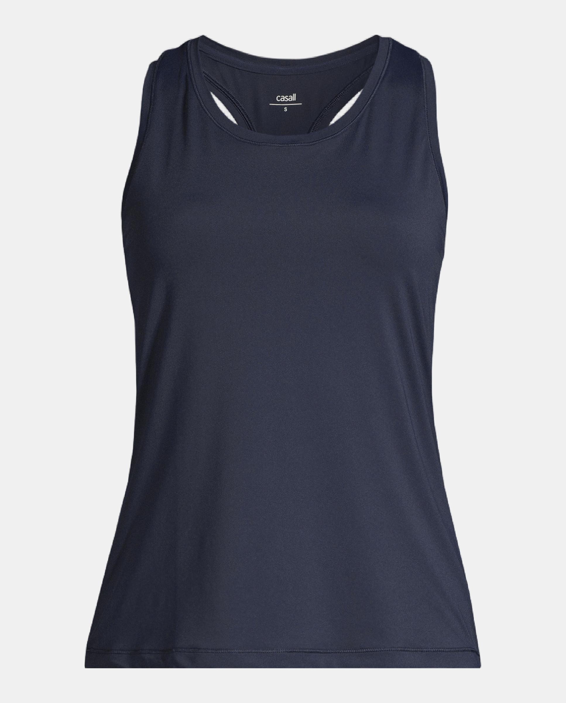 Camiseta de Yoga y Pilates de Mujer Casall Essential Racerback Tank CASALL - Azul oscuro Azul oscuro-3