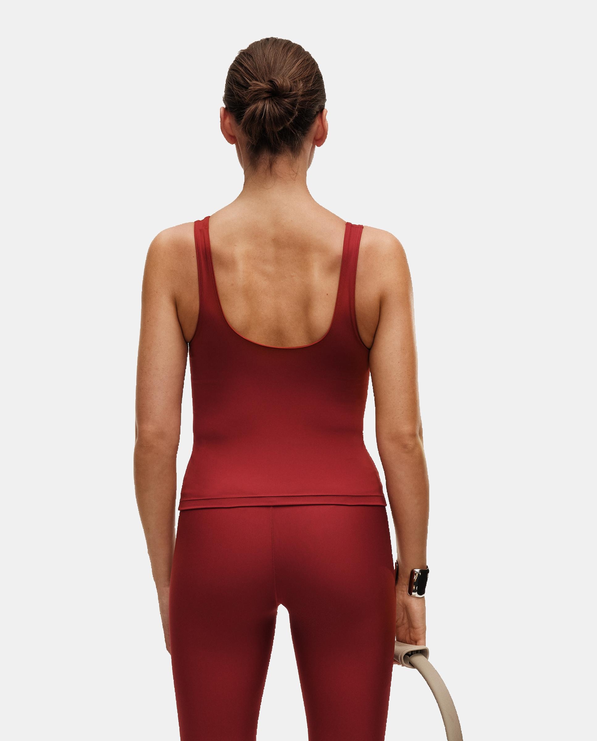 Camiseta de Yoga y Pilates de Mujer Casall Scoop Tank CASALL - Granate Granate-2