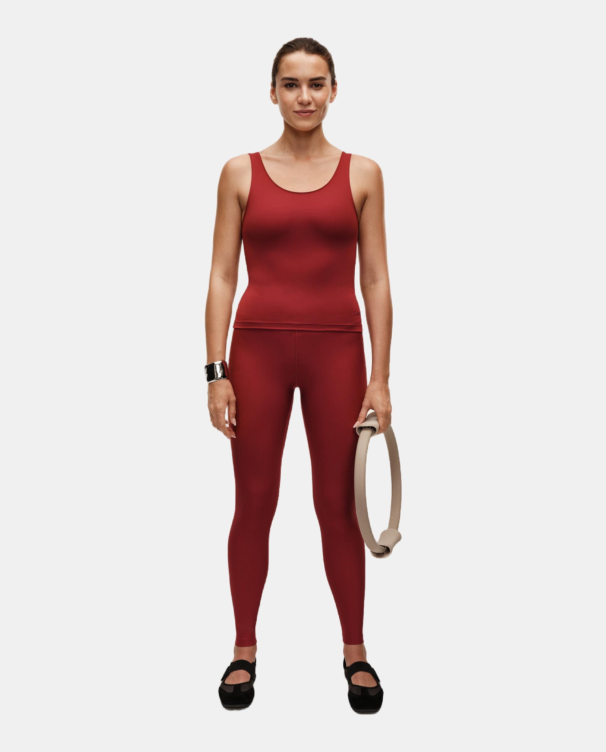 Camiseta de Yoga y Pilates de Mujer Casall Scoop Tank CASALL - Granate Granate-4