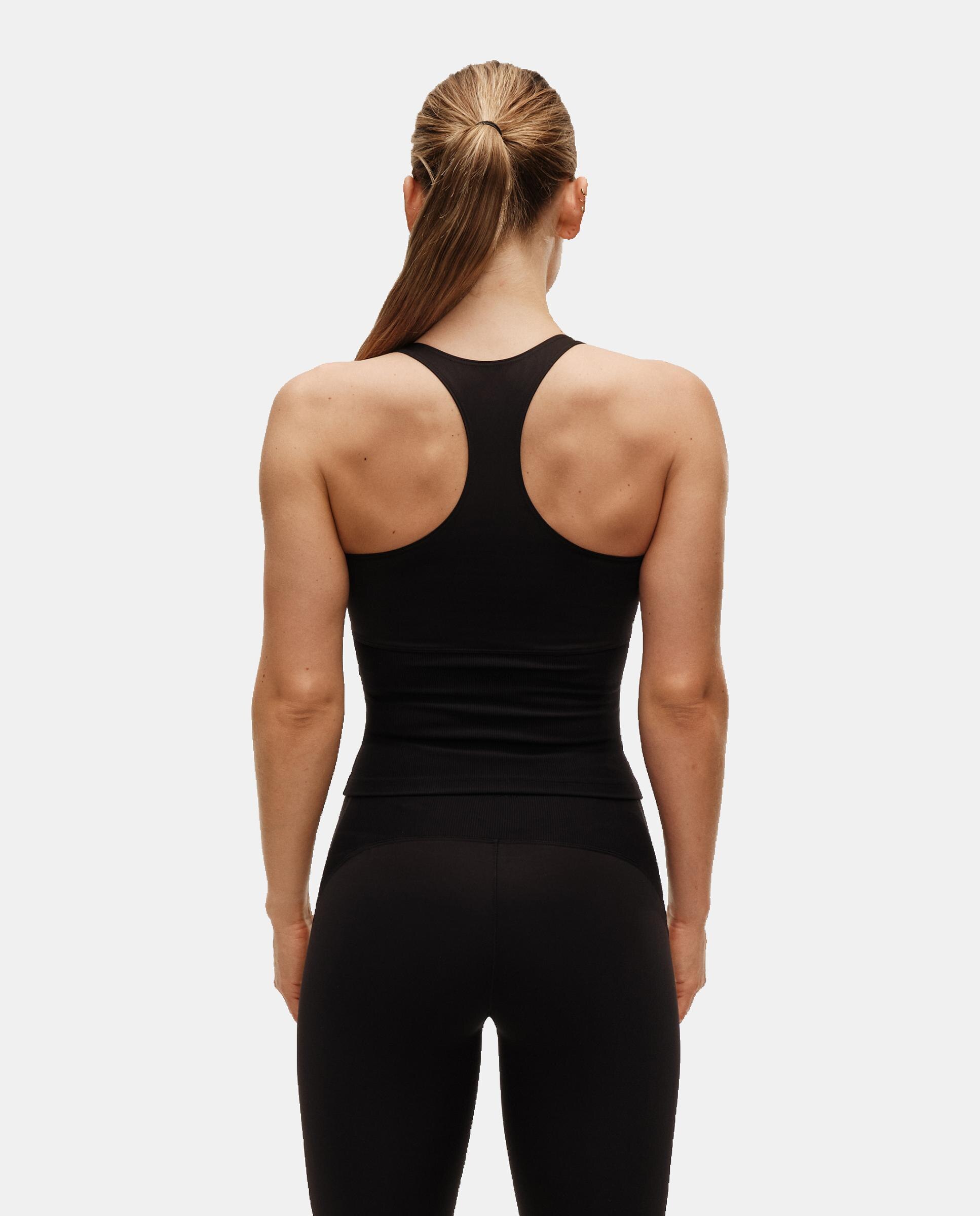 Camiseta de Yoga y Pilates de Mujer Casall Brace Rib Tank CASALL - Negro Negro-2
