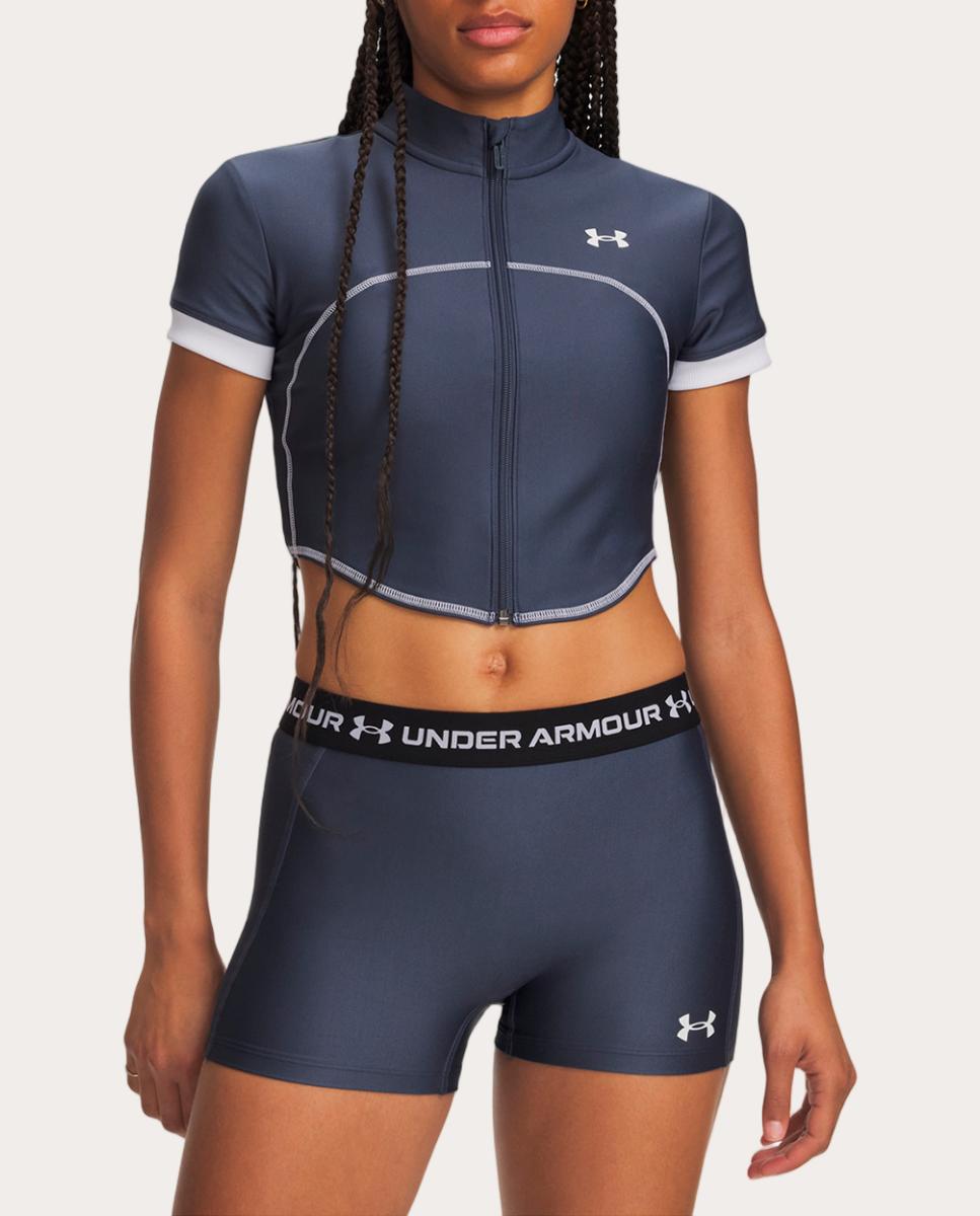 Imagem 0 de T-shirt de Mulher UA HeatGear Novelty SS FZ