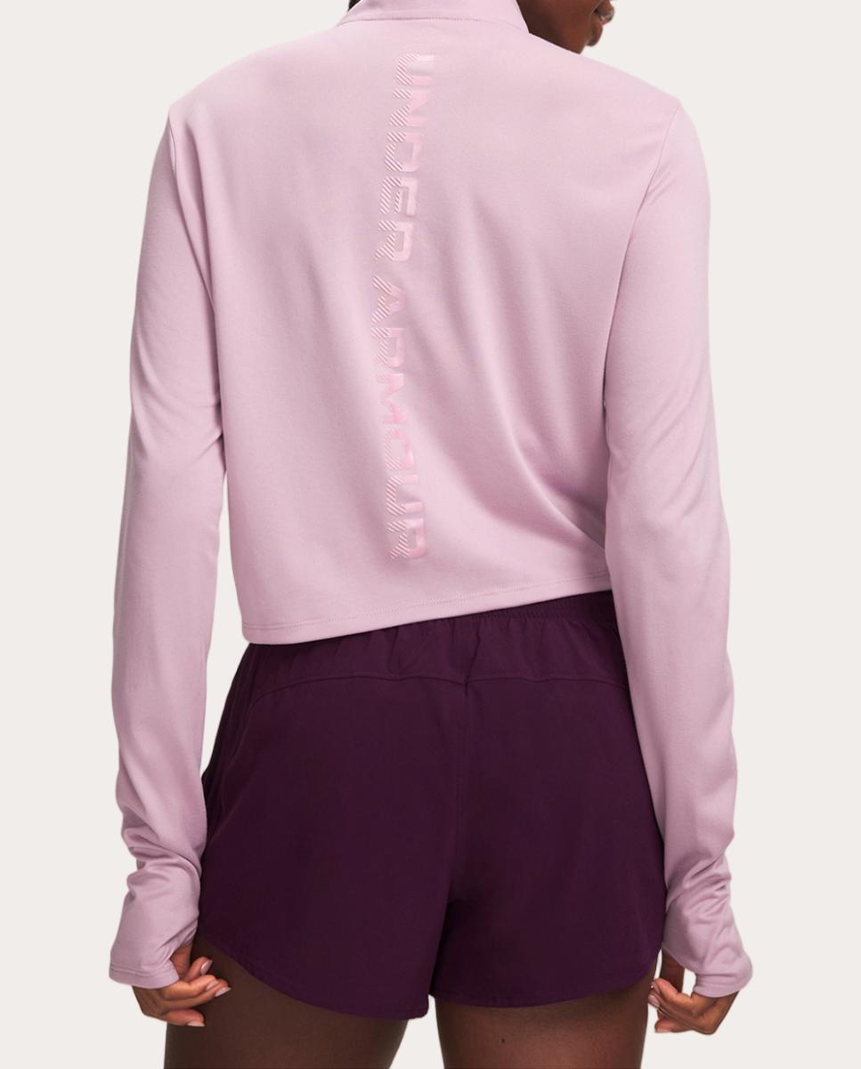 Sudadera de mujer UA Tech Branded HZ Under Armour - Rosa Rosa-2