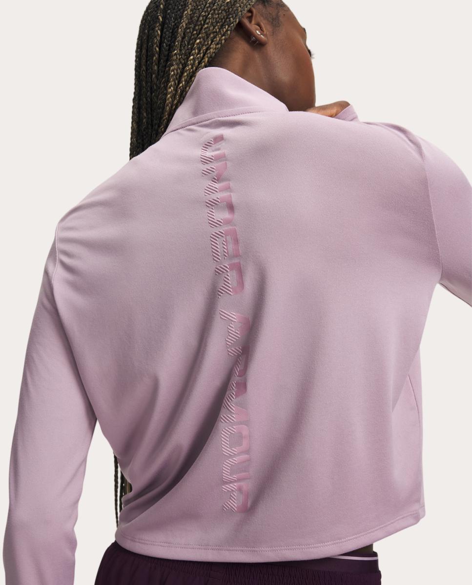 Sudadera de mujer UA Tech Branded HZ Under Armour - Rosa Rosa-3