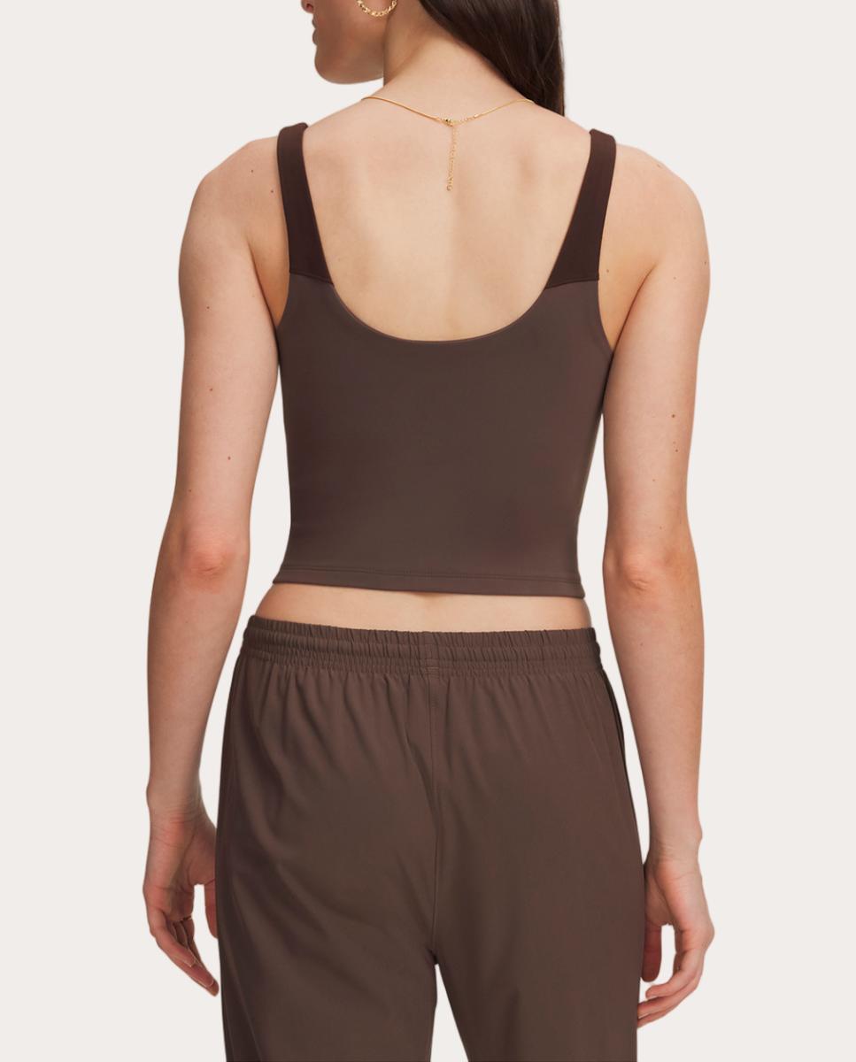 T-shirt de Mulher Motion Colorblock Tank Cinzento-escuro-2