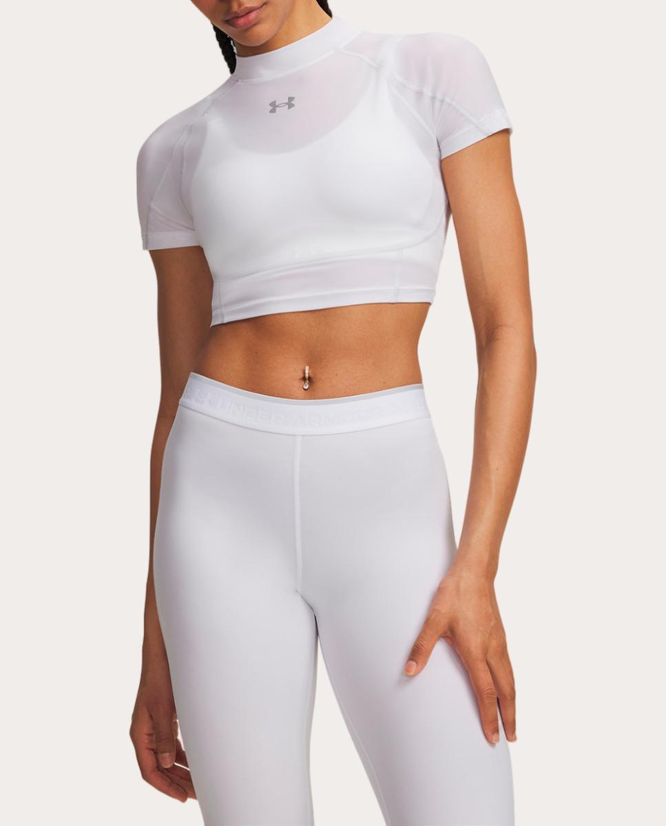 Imagem 0 de T-shirt de Mulher HeatGear Elite Crop Mck SS