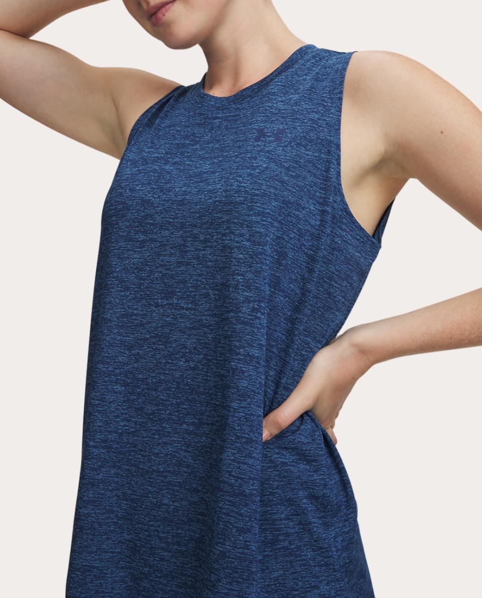 T-shirt de Mulher Tech Tank Twist Azul-3