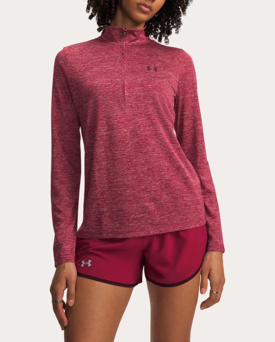 Imagen 1 de Sudadera de mujer Tech 1/2 Zip- Twist Under Armour Rojo