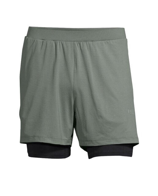 Calções de Homem Double Layer Cinzento-1
