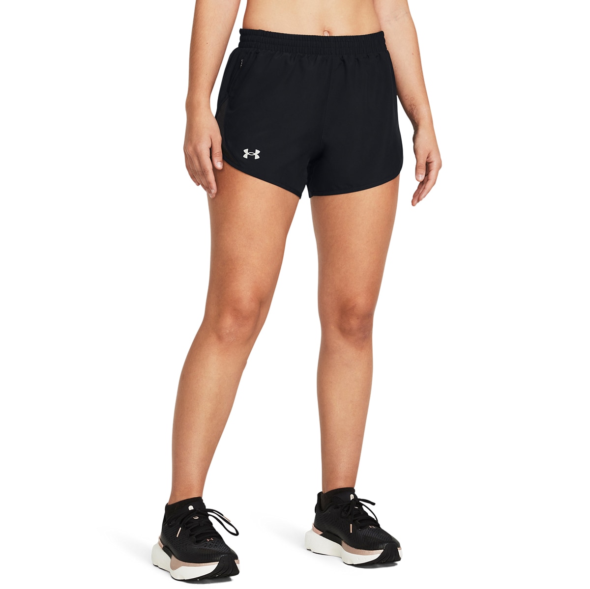 Calças de Running de Mulher UA Fly By 3'' Shorts Preto-1