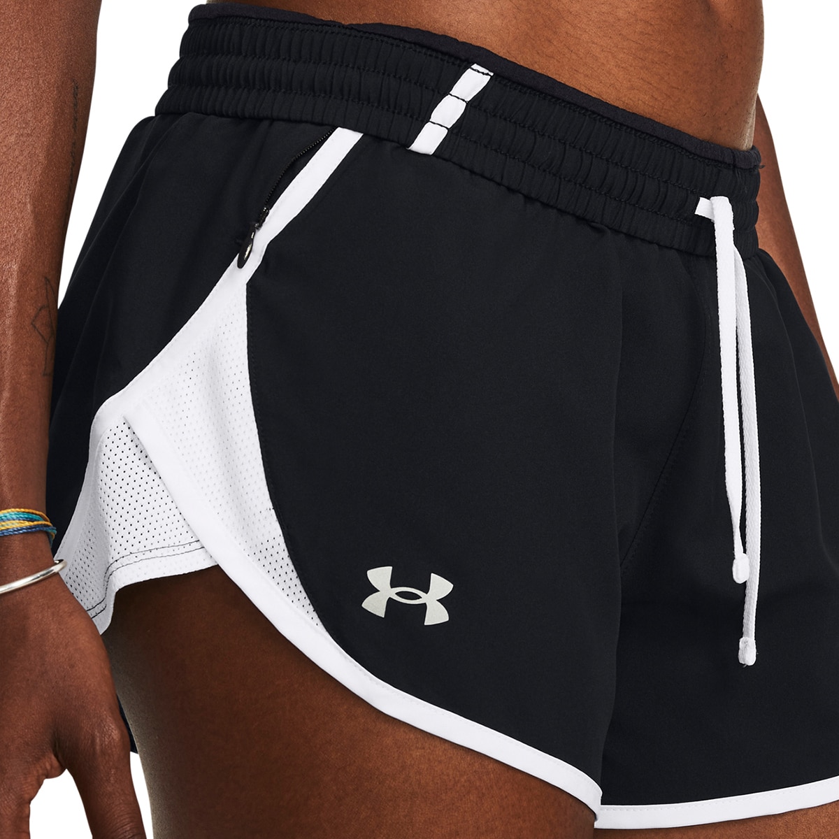 Pantalones cortos de running de mujer Ua Fly By 3'' Shorts Under Armour Negro