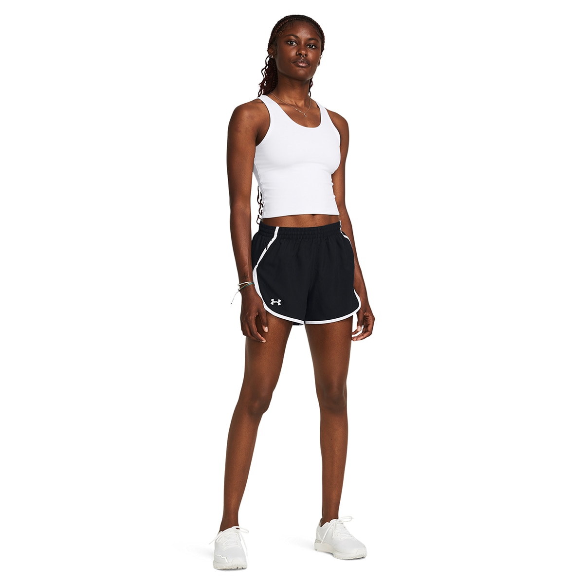 Calções de Running de Mulher Ua Fly By 3'' Shorts Preto-4