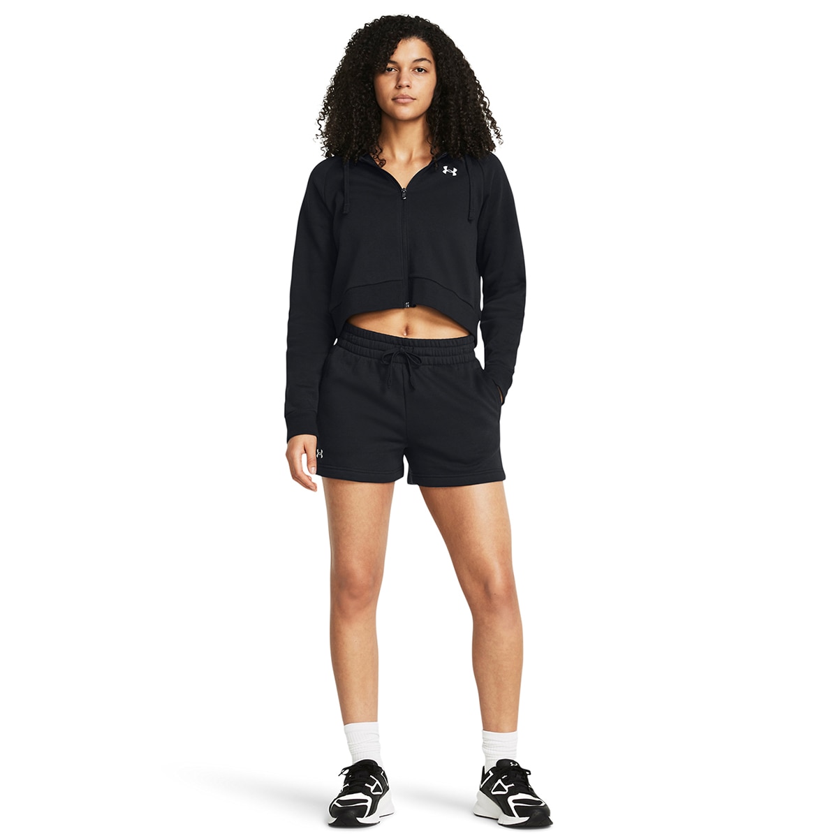 Calções de Mulher Rival Fleece Short Preto-4