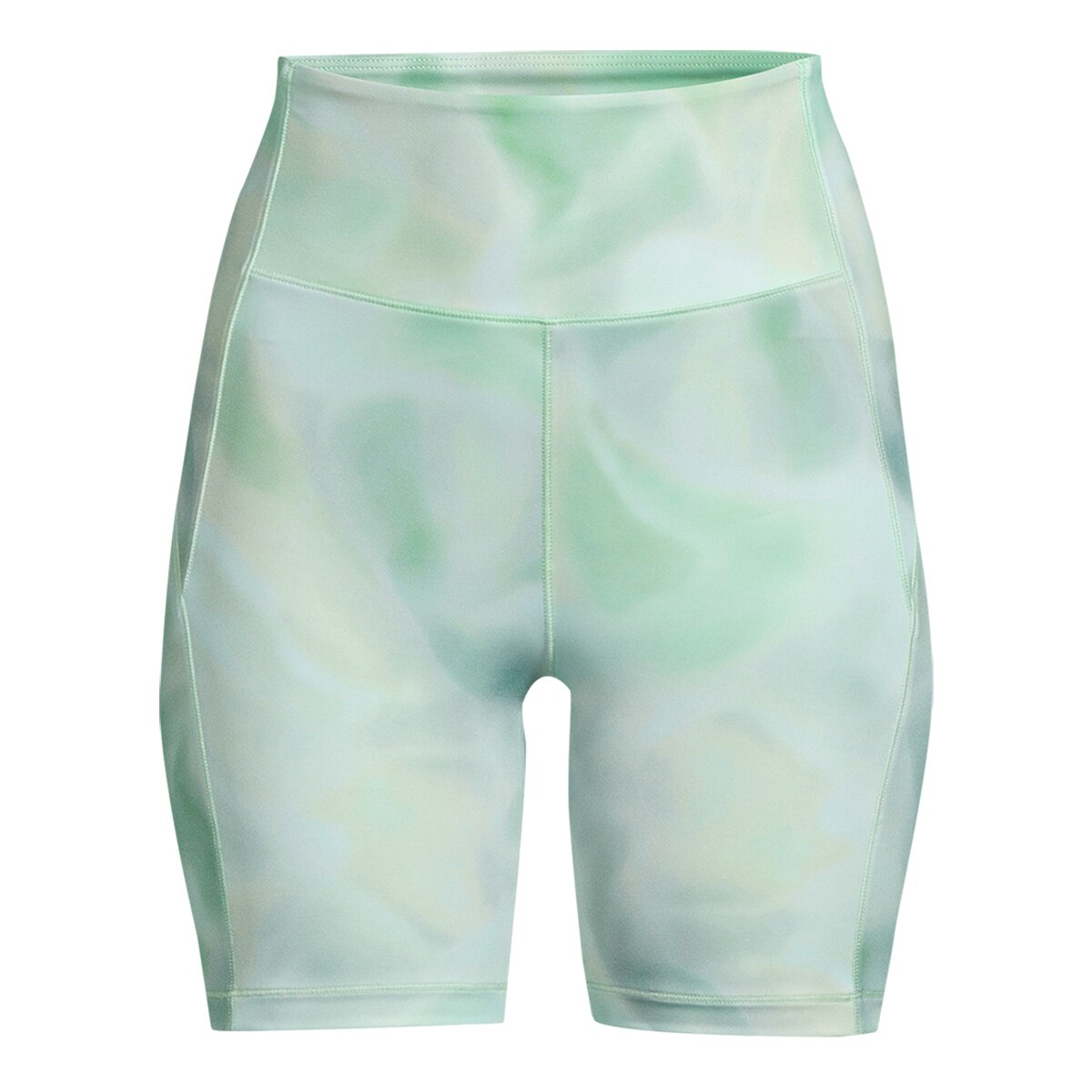Calções de Mulher High Waist Bike Shorts Verde / Amarelo-1