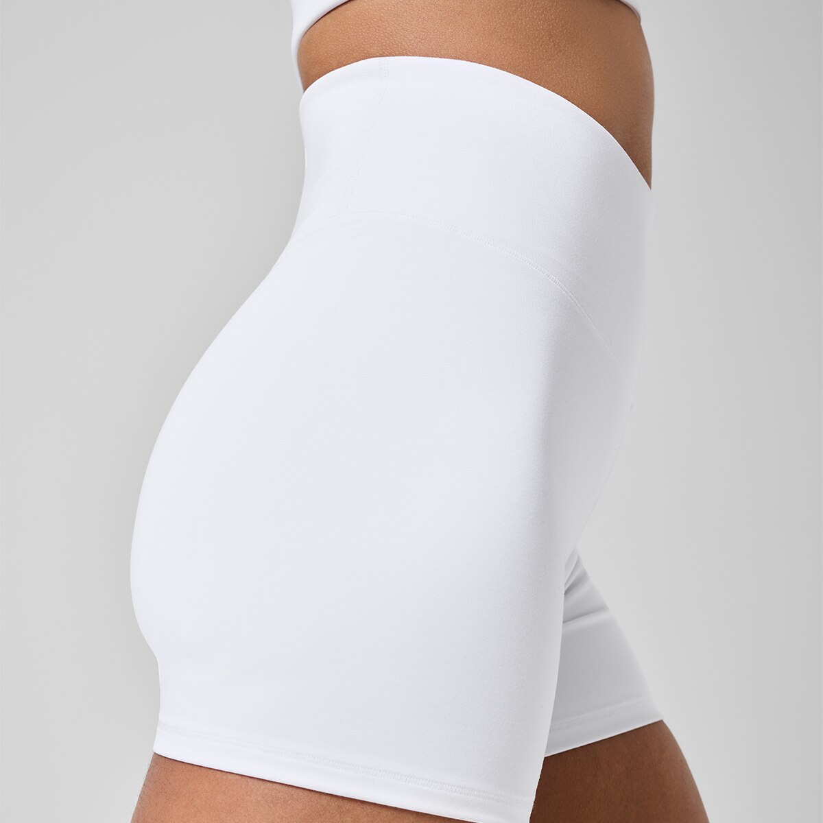 Calções de Mulher Grace High Waist Hot Pant Branco-2