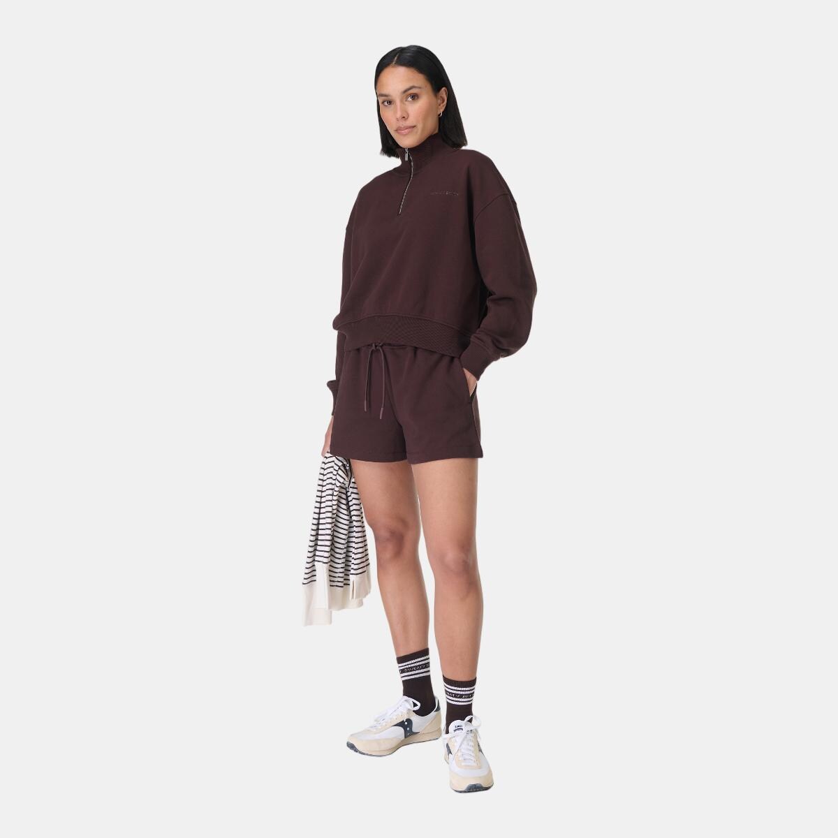 Calções de Mulher Revive Boxy Short Castanho-5