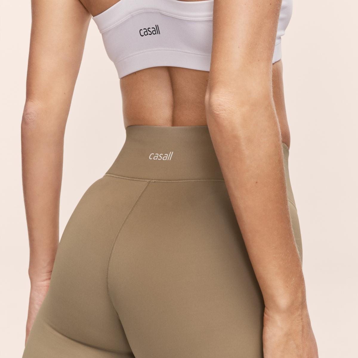 Leggings Tipo Calções de Mulher Regular Verde-militar-3