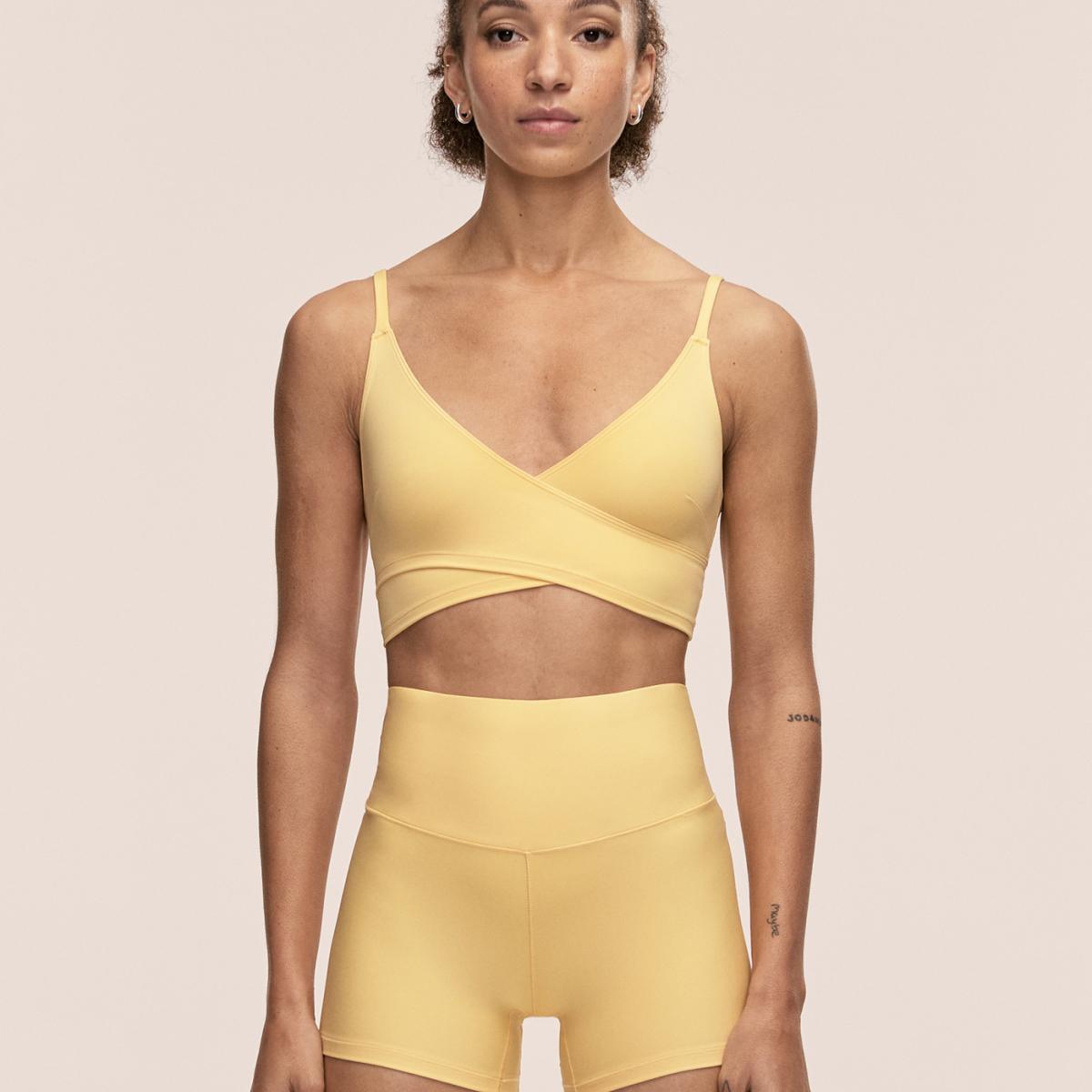 Calças de Mulher Ultra High Amarelo-limão-1