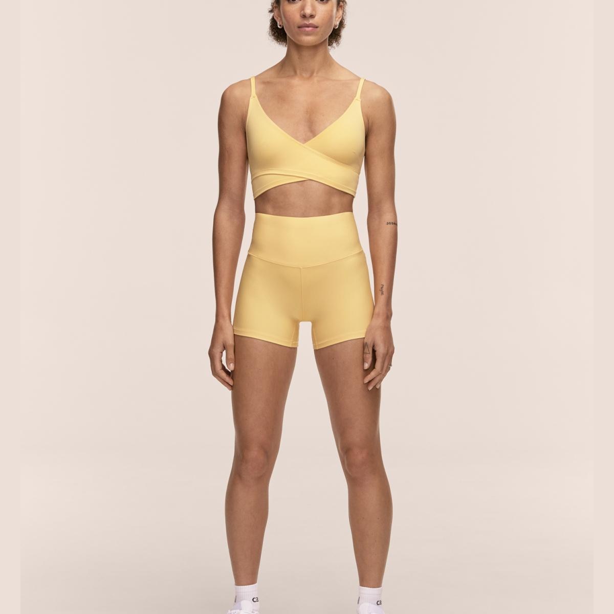 Calças de Mulher Ultra High Amarelo-limão-3