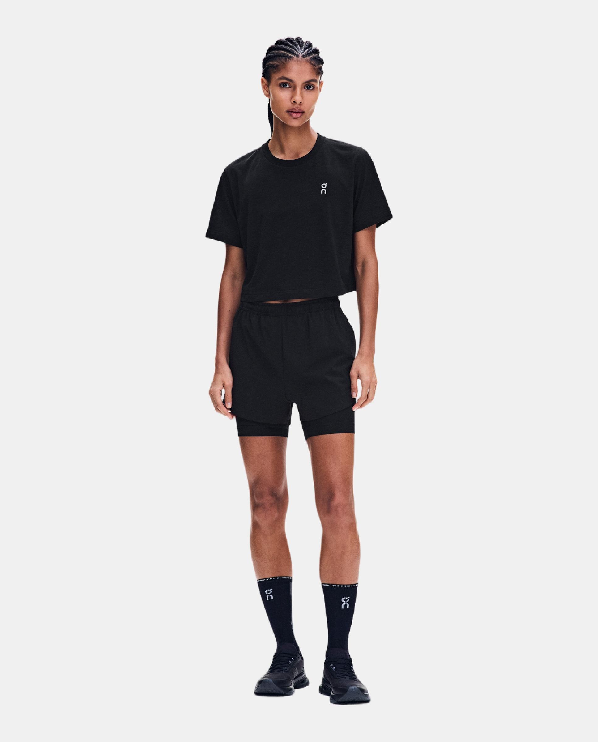 Pantalón corto de mujer Train 2-in-1 Shorts ON - Negro Negro-3